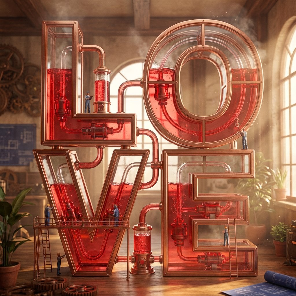 3D概念字体雕塑：材料体现输入词的艺术渲染 AI image prompt example 2