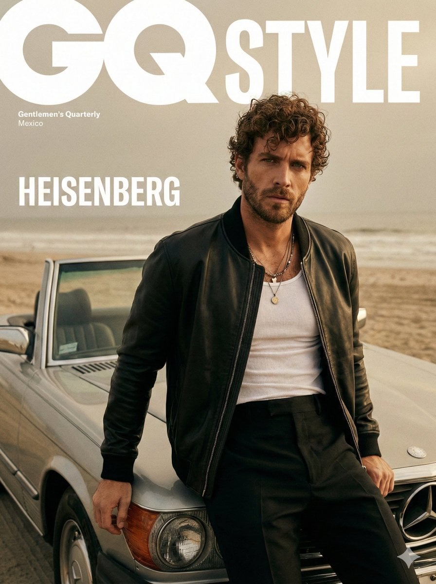GQ 스타일 신사 모델 베이지 해변 영화 편집 사진 풍경·자연 실사 AI 결과: GQ 스타일 신사 모델 베이지 해변 영화 편집 사진