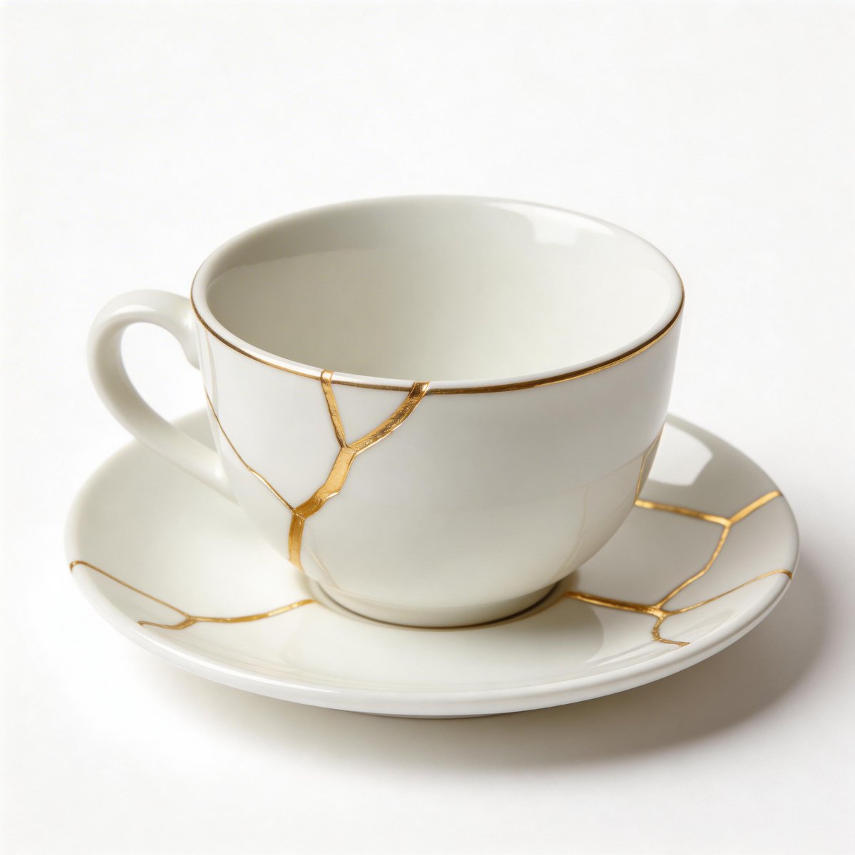 Seedream v5 Lite: Kintsugi 화이트 도자기 석류 영웅 샷 AI image prompt example 4