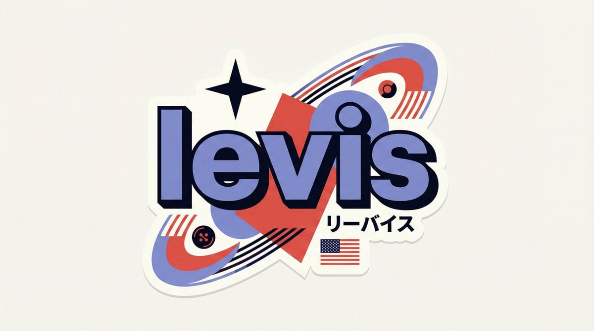 Y2K 日本のストリートウェアブランドバッジベクター AI image prompt example 2