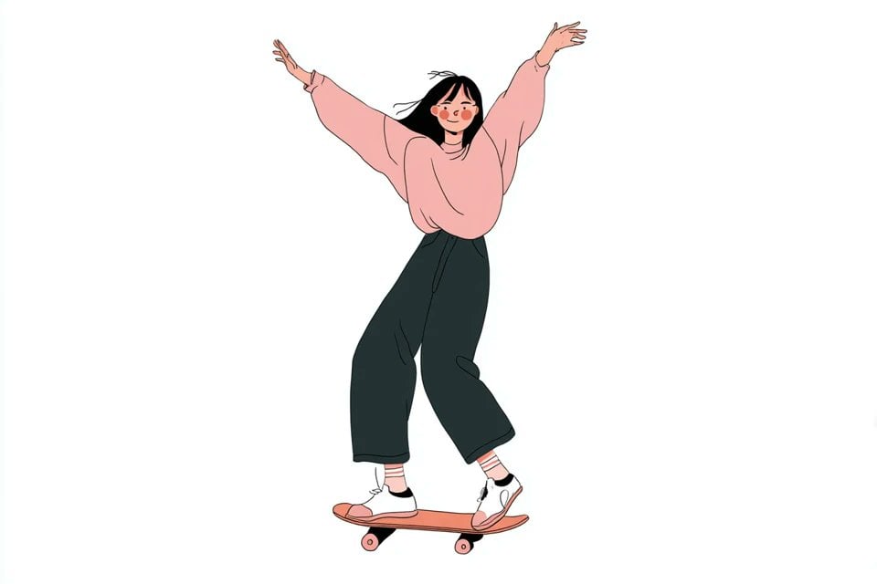 Gemma Correll風の可愛いタコスイラスト AI image prompt example 4