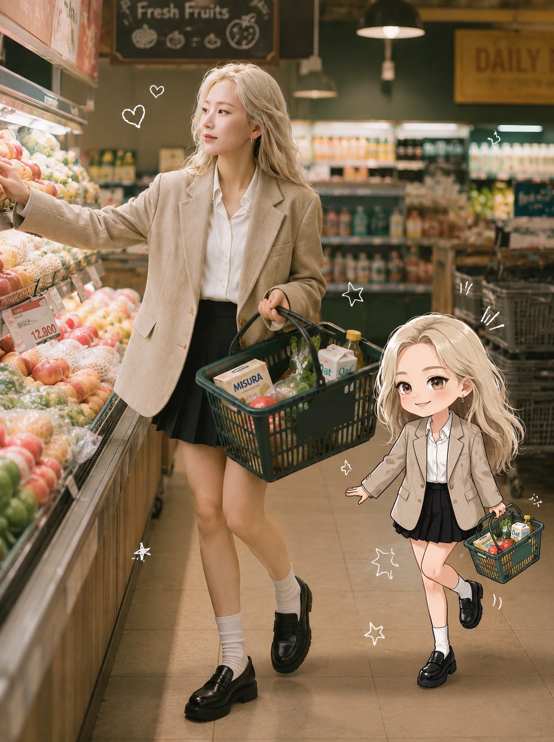 全身体超写实工作室肖像上传精确面部AI图像提示 AI image prompt example 3