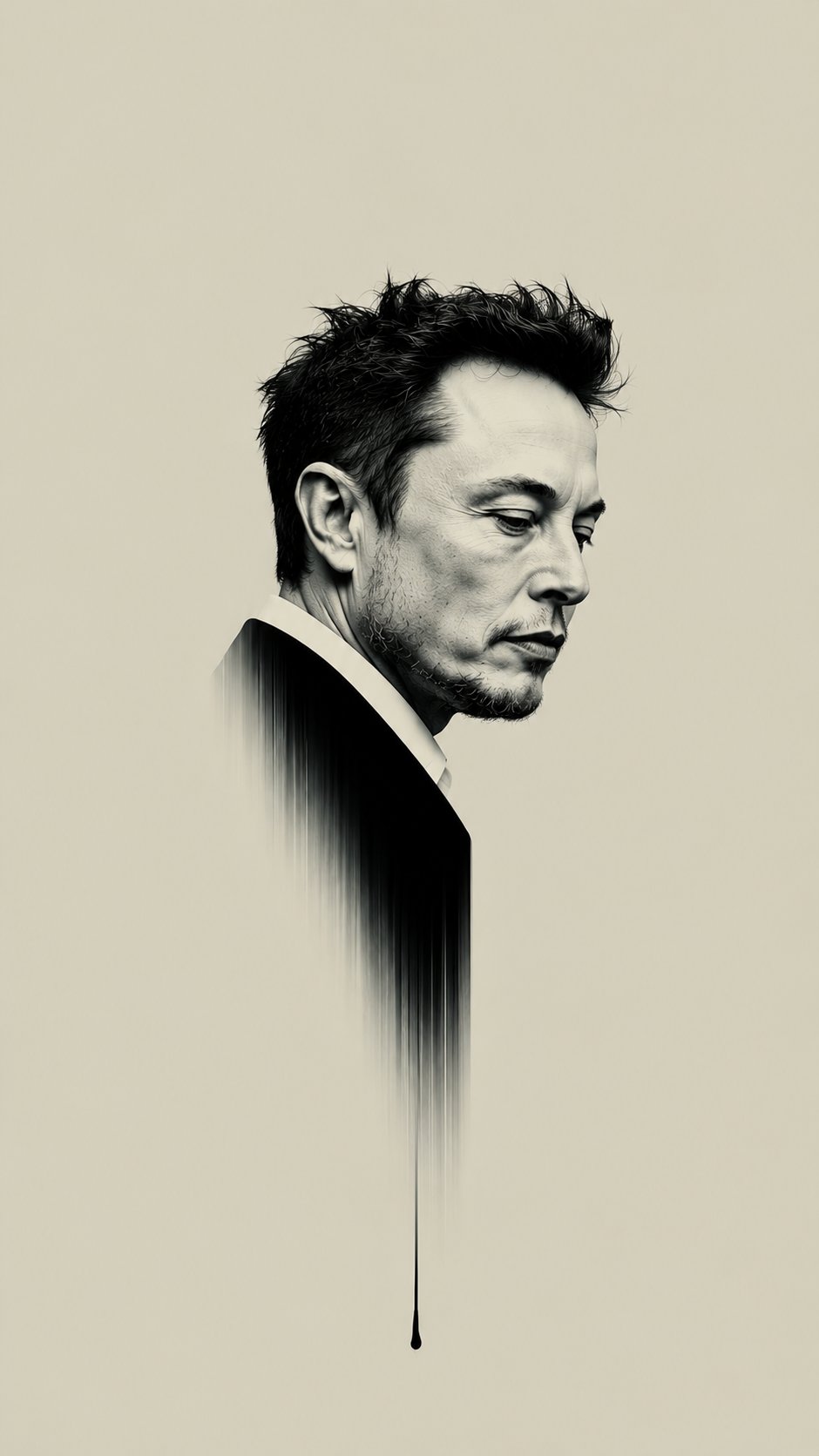 极简黑白脸谱肖像：AI生成名人肖像图标 AI image prompt example 2