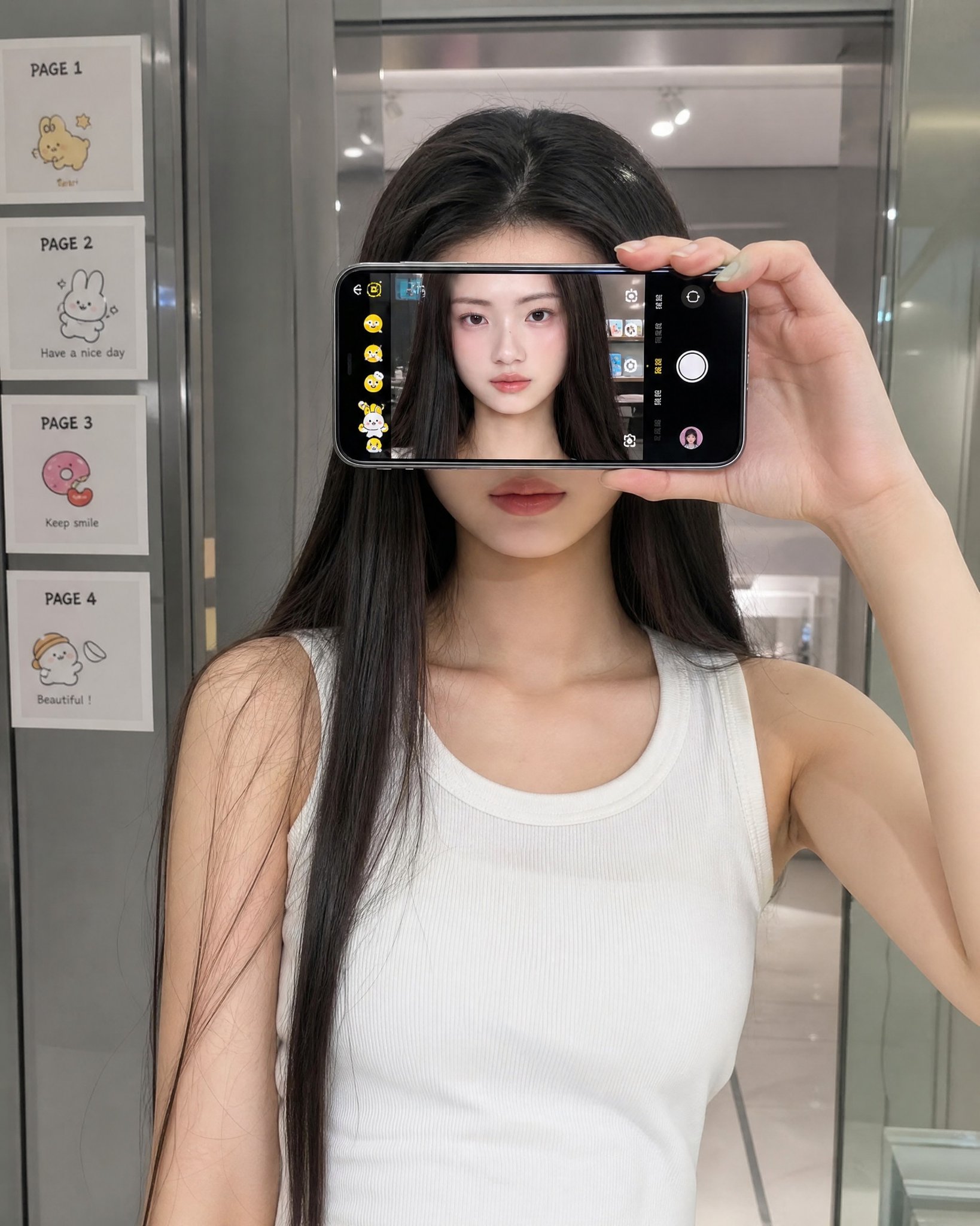 초현실적인 아이폰 인물 사진 신원 정확히 보존된 참조 AI AI image prompt example 3