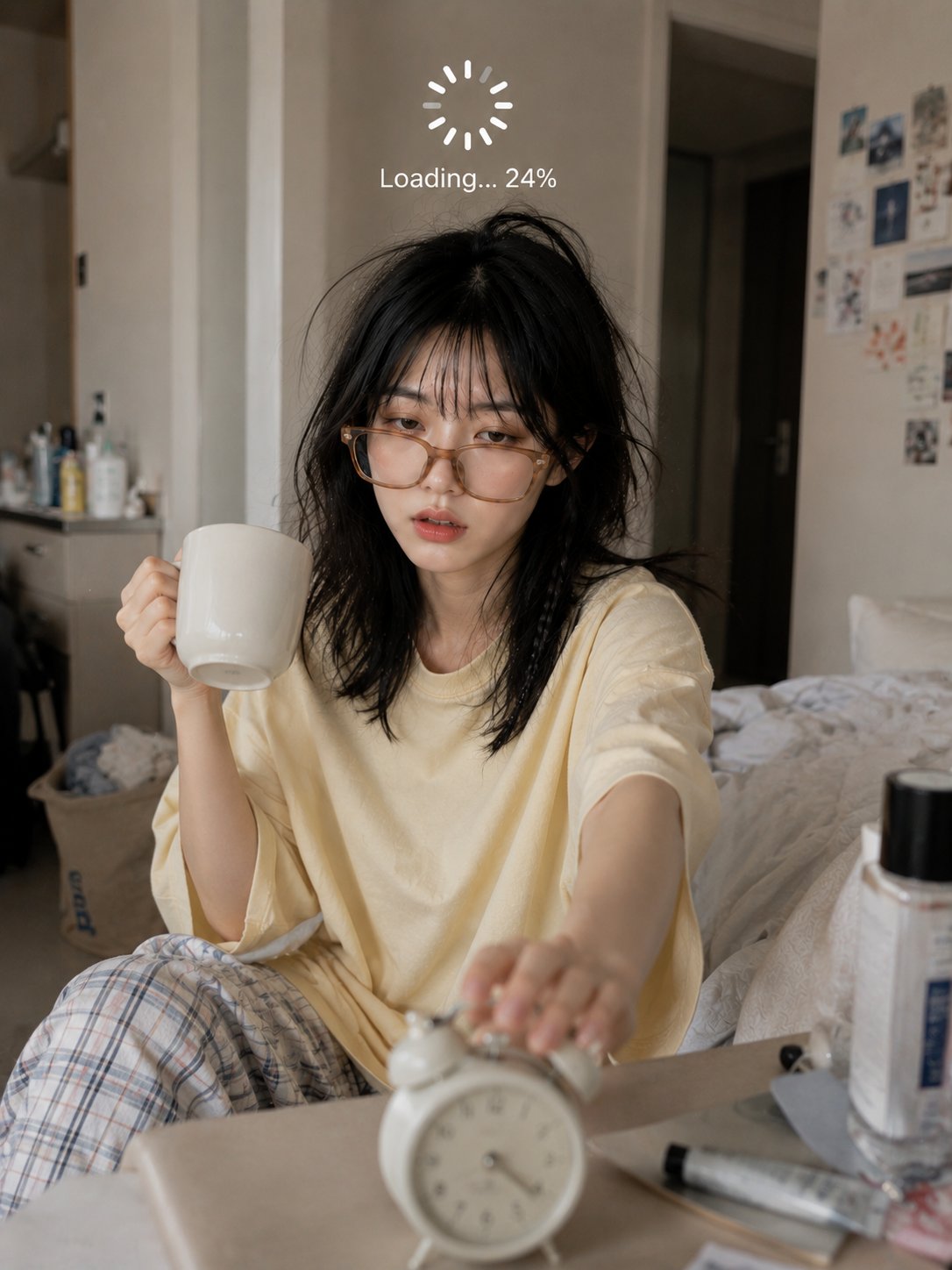 실제 유머러스 인물 사진 - 아직 로딩 중 AI 프롬프트 AI image prompt example