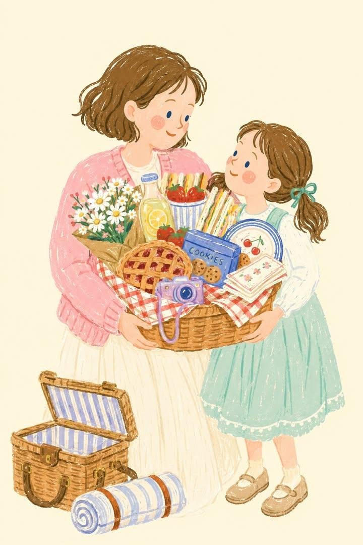 Cozy Scandinavian Children's Storybook Illustration Prompt AI image prompt example 3