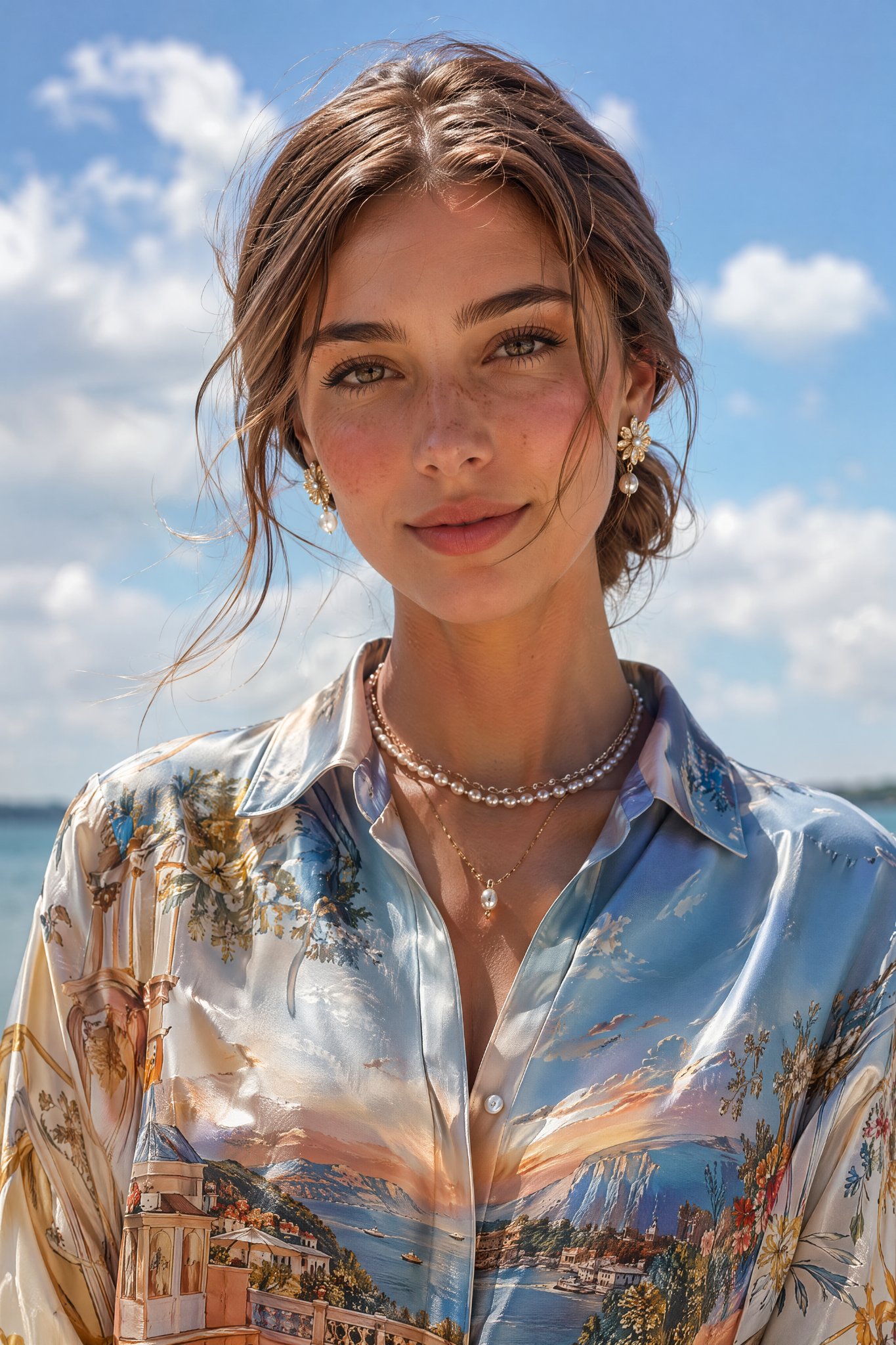 Ultra-Realistic Summer Luxury Fashion Portrait AI Prompt AI image prompt example