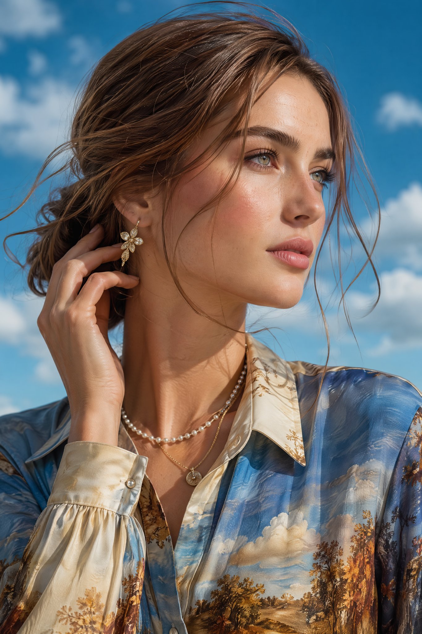 Ultra-Realistic Summer Luxury Fashion Portrait AI Prompt AI image prompt example 3