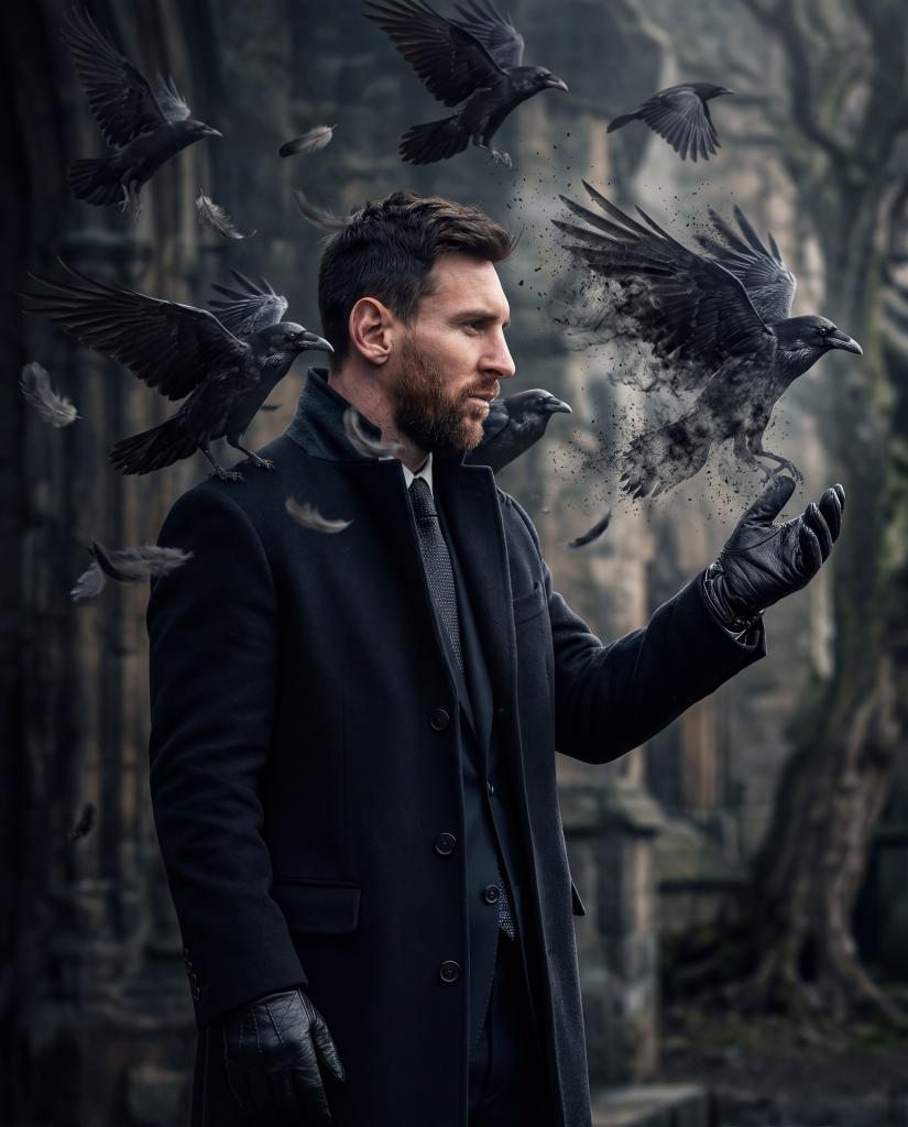 Ultra Photorealistic Luxury Sports Fashion Editorial with Ronaldo... AI image prompt example 2