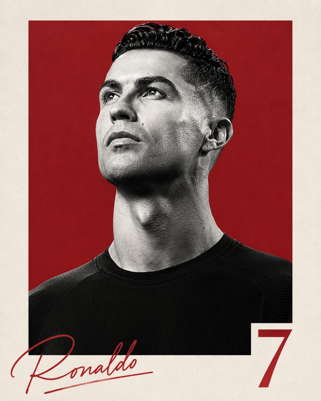 Cinematic Sports Editorial Portrait: Ultra-Realistic Heroic... AI image prompt example