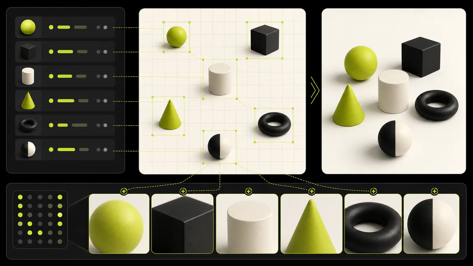 AI Image Generator model comparison controls visual