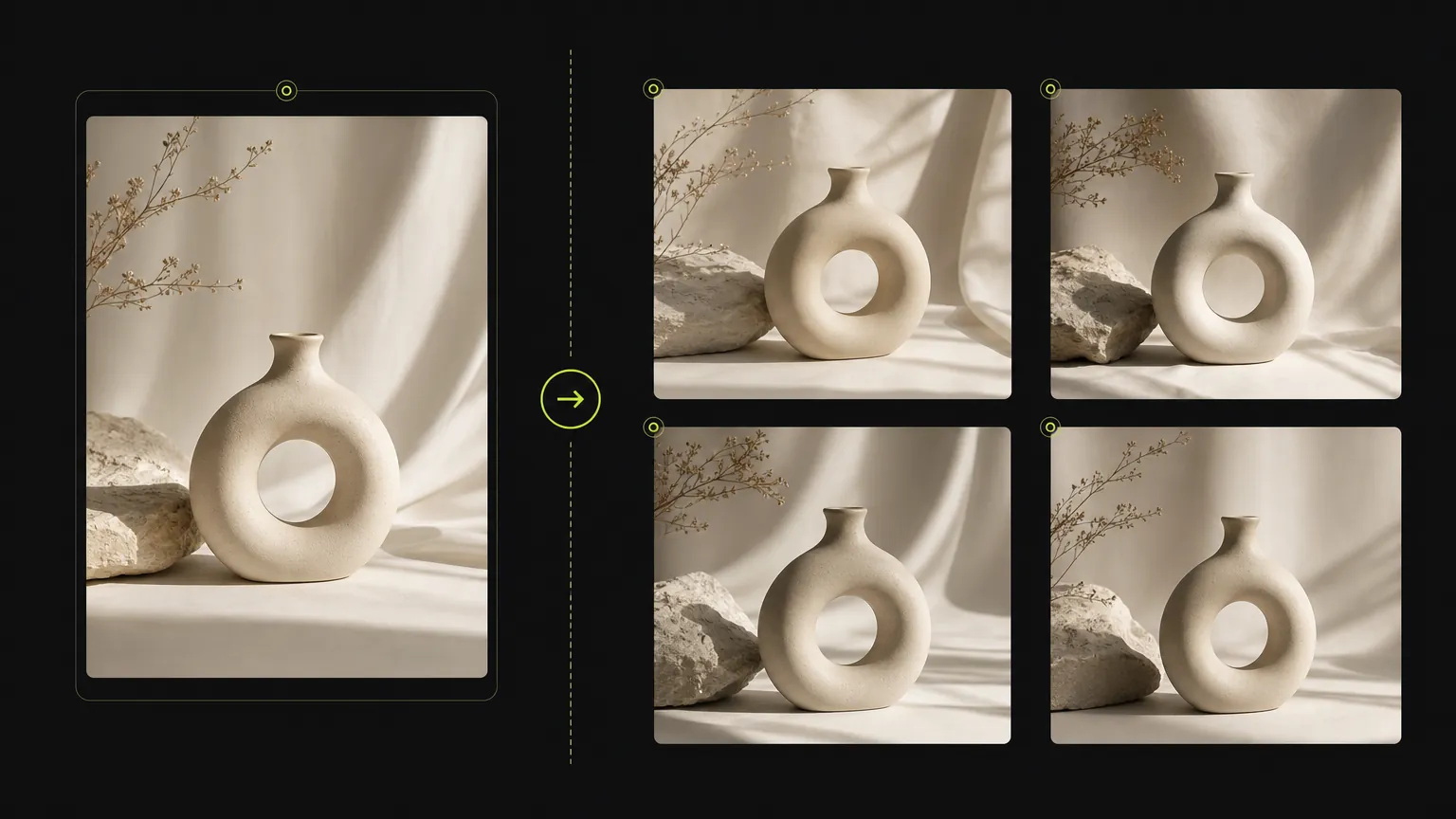 Product prompt reference visual before generation