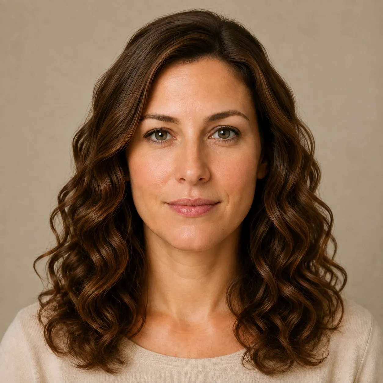 Warm hair-color idea After