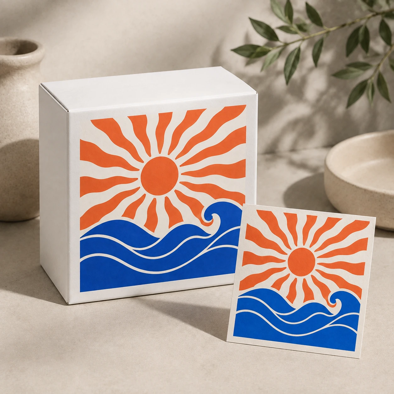 Candle label concept After