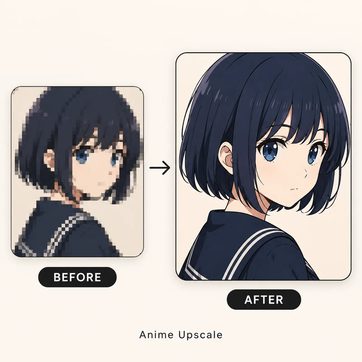 אנימה upscaler before and after example