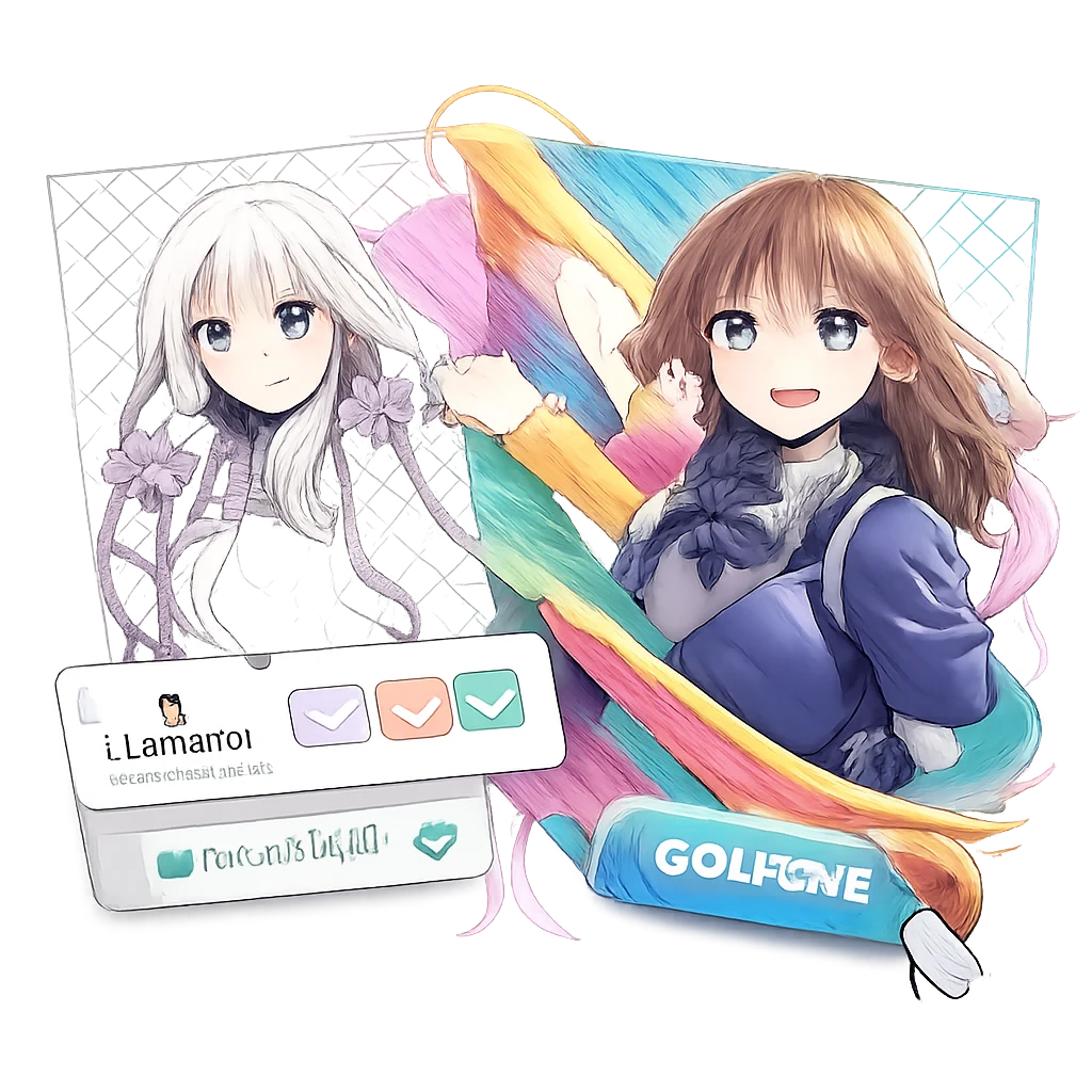 AI Manga Colorizer anime character color preview