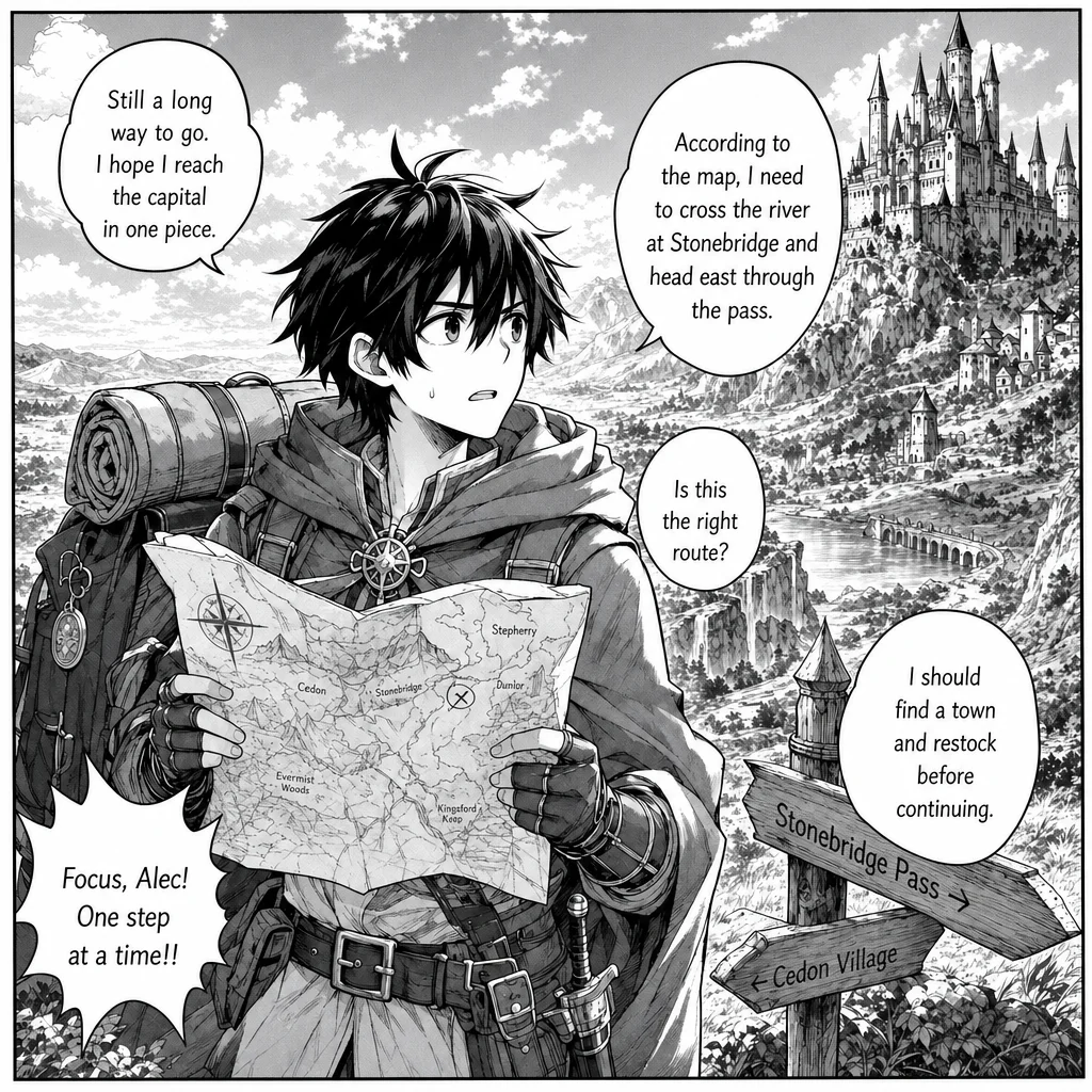 Expressive panel translation with dialogue focus after